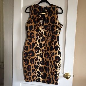 Kardashian Kollection Women’s Leopard print dress!
